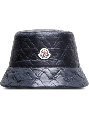 Moncler Lacivert Çift Taraflı Kadın Şapka