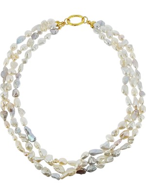 Ezra Baghaki Jewellery "azure Inci 925 Ayar Gümüş Kadın Kolye