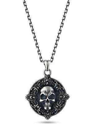 Boga Locket Small Erkek Gümüş Kolye
