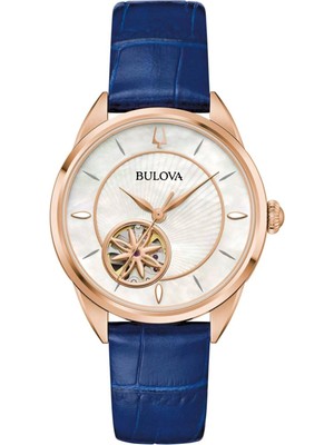 Bulova 97L180 Lacivert Deri Kadın Kol Saati