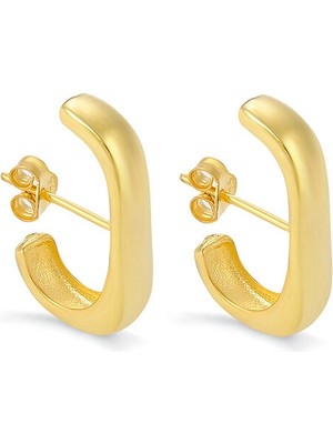 Magoa Studio Nixie Earring 925 Ayar Gümüş Üzeri 1 Mikron Altın Kaplama Unisex Küpe