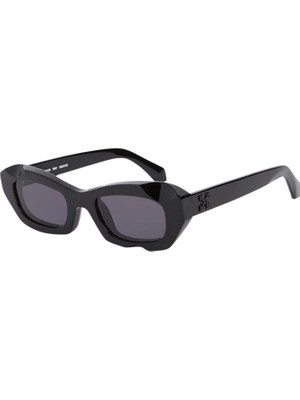 Off-White OERI092 1007 Siyah Asetat Unisex Güneş Gözlüğü