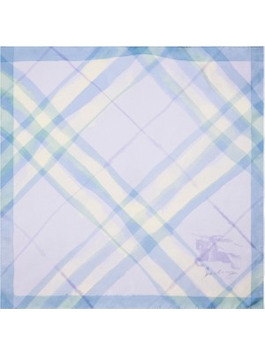 Burberry Check Lila Mor Ipek Kadın Eşarp