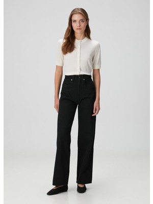 Kiton Siyah Jean Pantolon