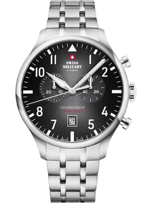 SWISS MILITARY BY CHRONO SM34098.01 Gümüş Rengi Çelik Erkek Kol Saati