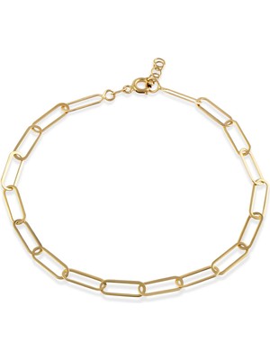 Orena Jewelry Paperclip 14 Ayar Kadın Altın Bileklik