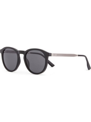 Blancia Milano Bc 1299 C1 Oval Injected Siyah Gri Erkek Güneş Gözlüğü
