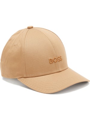 Boss Bej Logolu Erkek Şapka