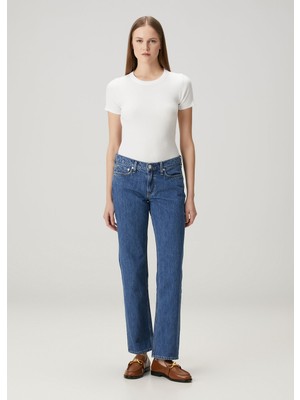 Rag & Bone Harlow Straight Leg Mavi Jean Pantolon