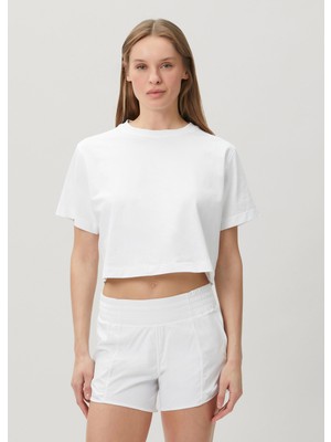 Lululemon All Yours Beyaz Organik Pamuklu Crop T-Shirt