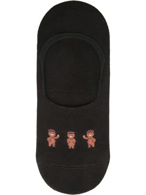 Fundaze Bear Ayıcık Desenli Bambu Kadın Babet Çorap