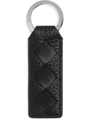 Bottega Veneta Siyah Deri Anahtarlık