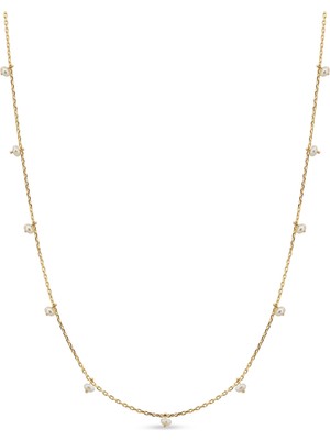 Orena Jewelry Inci Station 14 Ayar Altın Kadın Kolye
