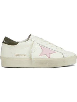Golden Goose Hı Star Beyaz Kadın Deri Sneaker