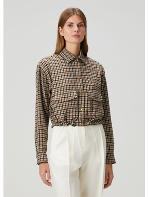 Moncler Kahverengi Ekoseli Gömlek