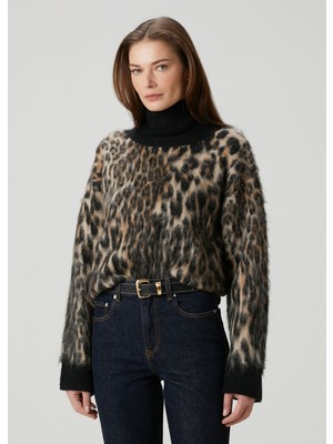 Ganni Leopar Desenli Kazak