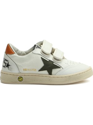 Golden Goose Ballstar Beyaz Çocuk Deri Sneaker