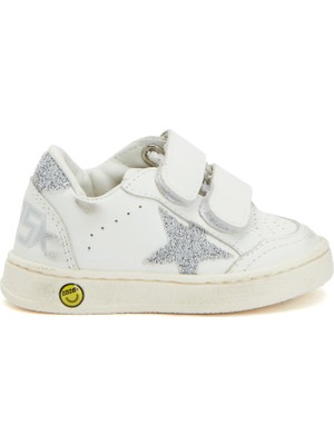 Golden Goose Ball Star Beyaz Çocuk Deri Sneaker