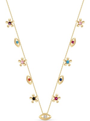 Orena Jewelry Garden Eye 14 Ayar Altın Kadın Kolye