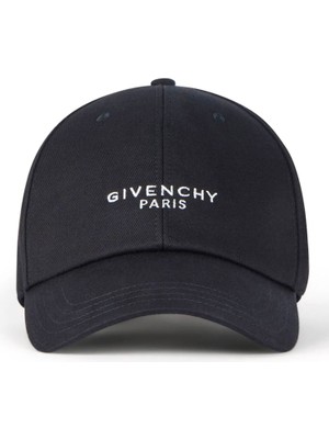 Givenchy Siyah Logo Nakışlı Erkek Şapka