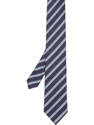 Zegna Lacivert Ipek Kravat