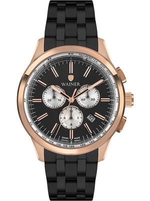 Wainer WA.12320-C Çelik Pembe Altın Erkek Kol Saati