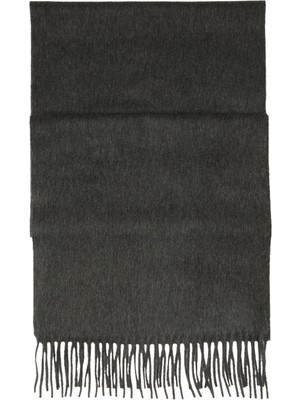 Begg&Co Arran Koyu Gri Erkek Kaşmir Atkı