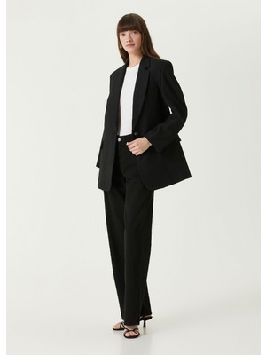 Rag & Bone Logan Siyah Wide Leg Jean Pantolon