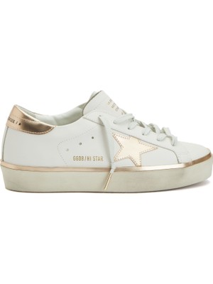 Golden Goose Hı Star Beyaz Kadın Deri Sneaker