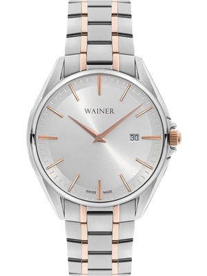 Wainer WA.11032-A Gri Çelik Erkek Kol Saati