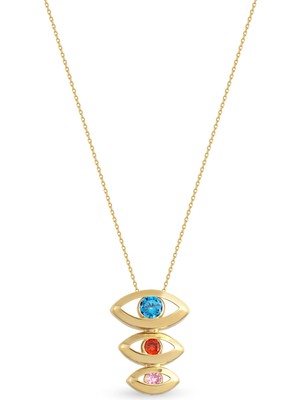 Orena Jewelry Dawn Eye 14 Ayar Altın Kadın Kolye