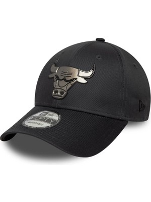 New Era 9forty Chicago Bulls Metallic Koyu Gri Erkek Şapka