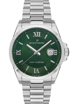 Jacques Philippe JPQGS3313X6V2 Metalik Gri Çelik Erkek Kol Saati