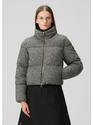 Moncler Brezesse Gri Yün Mont