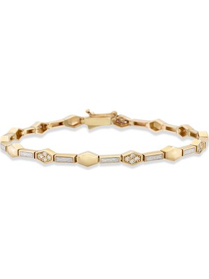 Rita Fine Jewelry Geometrik 14 Ayar Kadın Altın Bilezik