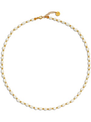 Michael's Seed Pearl Beaded Kadın Altın Kaplama Kolye