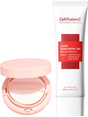Cell Fusion C Renklendirici Kompakt Güneş Kremi ve Laser Güneş Kremi Seti