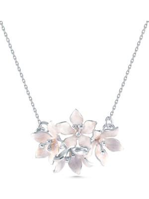 Ezra Baghaki Jewellery Yaseminler 925 Ayar Gümüş Kadın Kolye