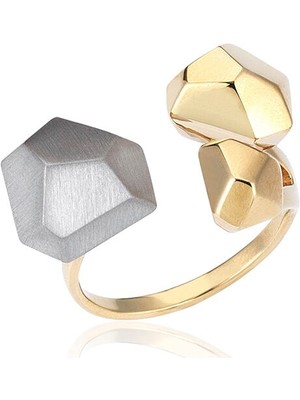 Orena Jewelry Crystal 14 Ayar Altın Kaplama Gümüş Kadın Yüzük