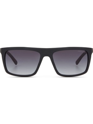 Cerruti 1881 Cr 80041 C4 Dikdörtgen Mat Siyah Asetat Erkek Güneş Gözlüğü