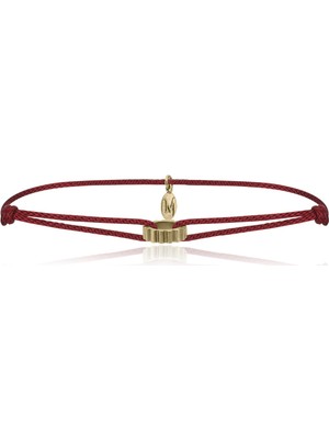 Melie Jewelry Notch 925 Ayar Gümüş Kaplama Ipli Erkek Bileklik