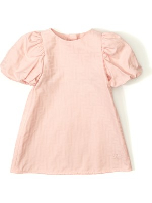 Fendi Pembe Kız Bebek Elbise