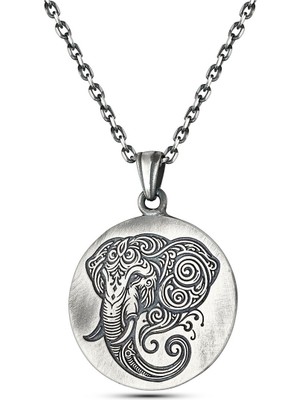 Kayra Khan Elephant Erkek Gümüş Kolye