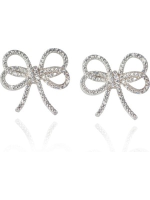 Apples & Figs Silver Ribbon Kadın Gümüş Küpe