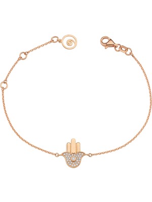 Bee Goddess Hamsa Kadın Altın Bileklik