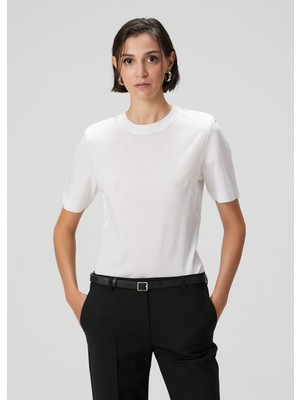 Academia Beyaz Vatkalı T-Shirt