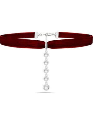 Tisya Nocturne 925 Ayar Gümüş Kadın Choker