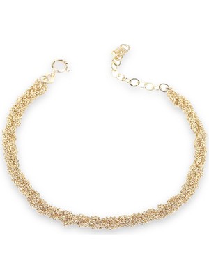 Ginza Design Jewelry Bold Gold 14 Ayar Altın Kadın Bileklik