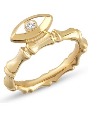 Orena Jewelry Hermitage Eye Pırlanta Taşlı 14 Ayar Altın Kadın Yüzük