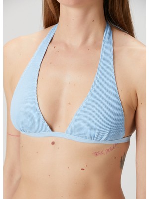 Frankie's Bikinis Frank Thermal Mavi Üçgen Bikini Üstü